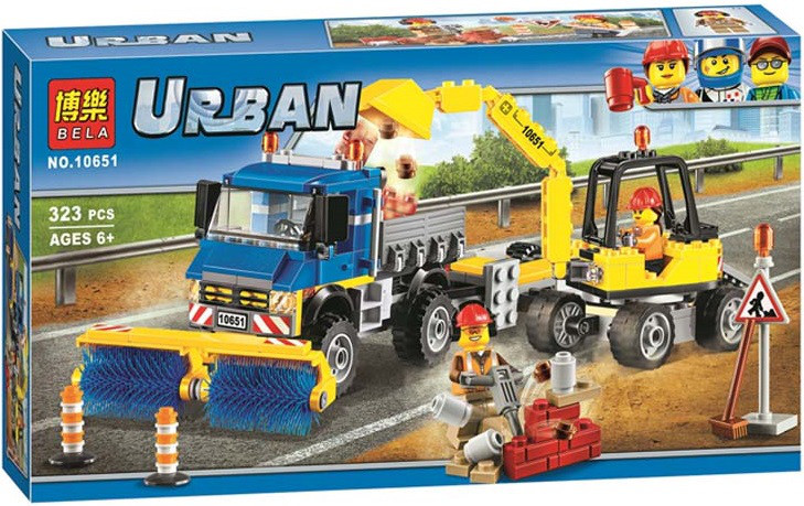 Конструктор Bela Urban Уборочная техника 10651 (Аналог Lego City 60152) 323 дет.