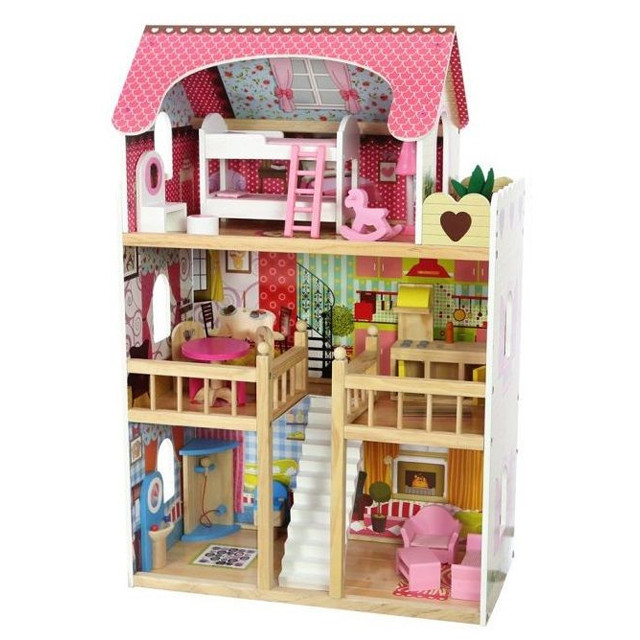 Кукольный домик Eco Toys Residence Malinowa 4109 деревянный