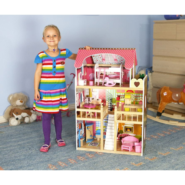 Кукольный домик Eco Toys Residence Malinowa 4109 деревянный - фото 10 - id-p73195775