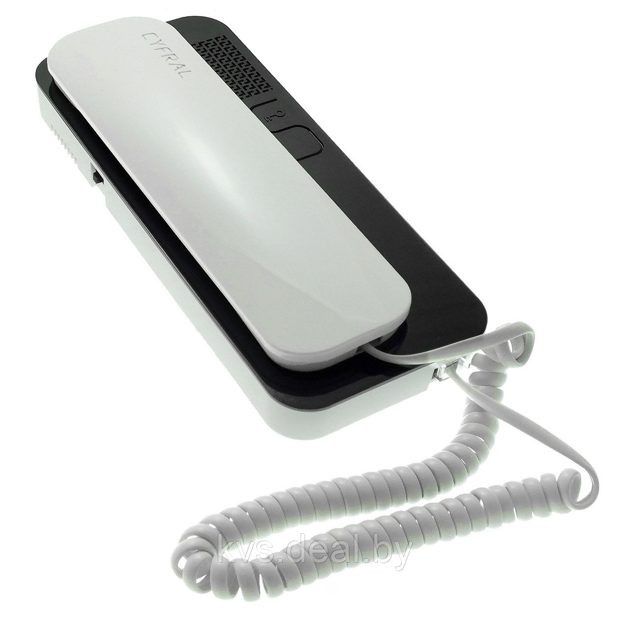 Домофонная трубка квартирная переговорная Unifon Smart B белый+черный для ПИРРС