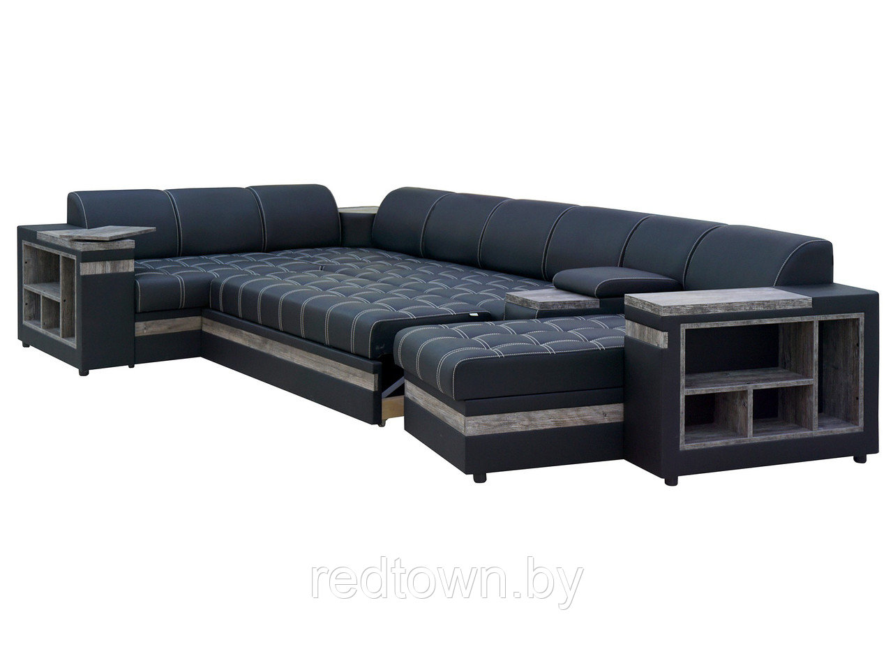 П-образный диван Ритис с трапецией - фото 2 - id-p73253646