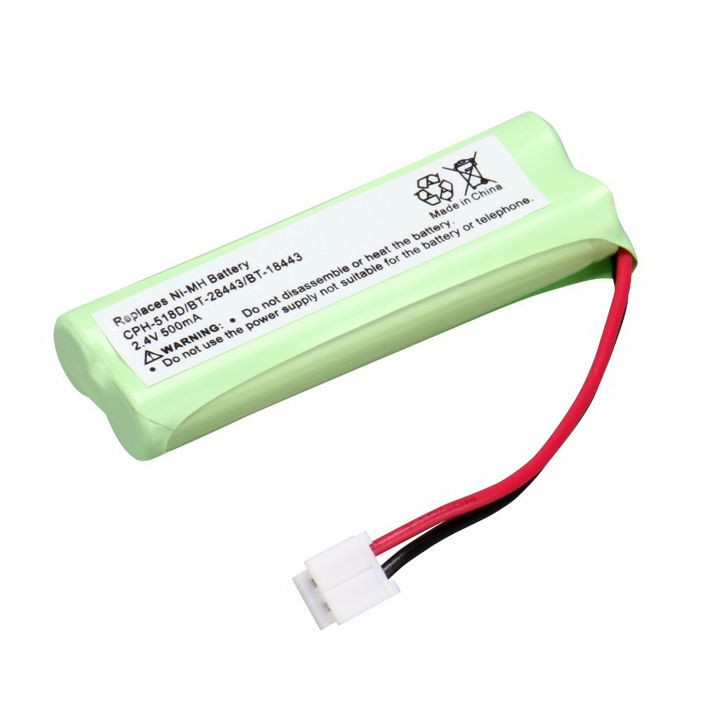 Аккумулятор для радиотелефона Texet BT-28443, 2.4 V (2*5/4AAAA), Ni-MH,  500mAh