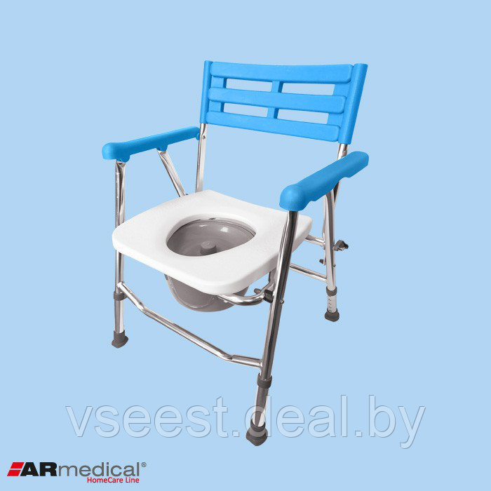 Кресло-туалет складное, алюминиевое, AR-104, Armedical