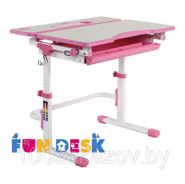 Детская парта FunDeskLavoro Pink L с регулировкой высоты
