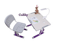 Парта и стульчик растущие  CUBBY Lupin Purple(VG) парта трансформер, фото 1