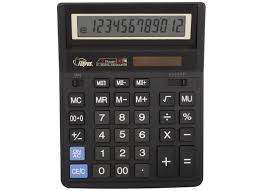 Калькулятор настольный,12-р, 2-е питание - фото 1 - id-p1857003