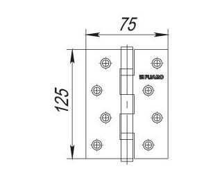 Петля универсальная Fuaro 2BB 125 бронза - фото 2 - id-p73287730