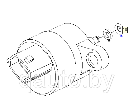 Клапан регулировки давления ТНВД Bosch ALFA ROMEO, FIAT, LANCIA 1.9JTD, 2.4JTD 0281002488 - фото 1 - id-p61560496