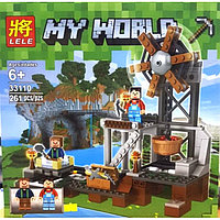 Конструктор Майнкрафт Minecraft Мельница, 33110, 261 дет., 2 минифигурки, аналог Лего