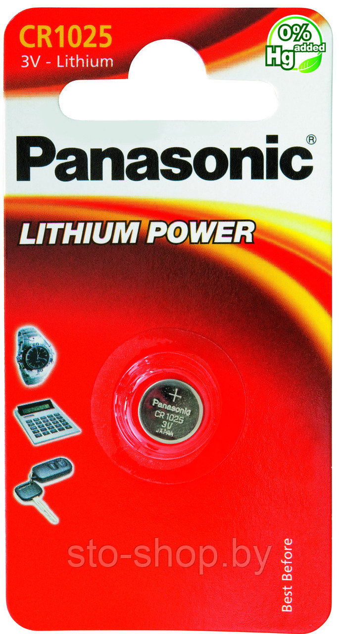 PANASONIC Lithium CR1025 BP Батарейка литиевая - фото 1 - id-p73413855