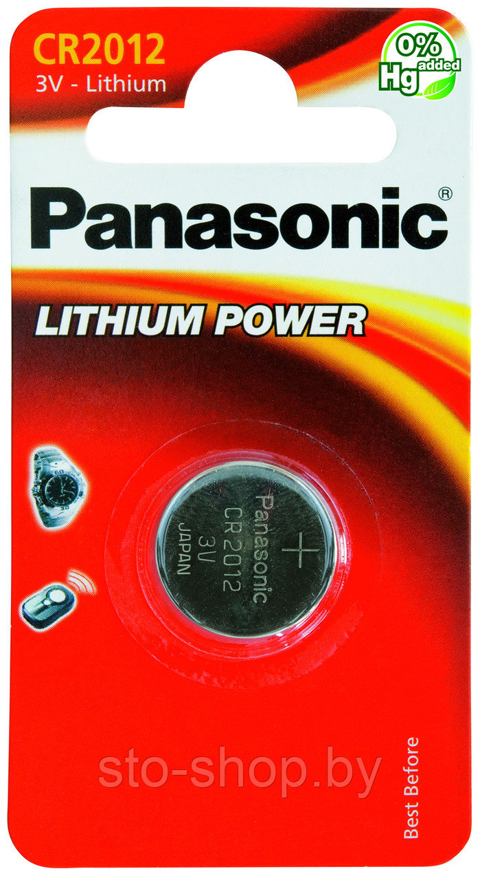 PANASONIC Lithium CR2012 BP Батарейка литиевая - фото 1 - id-p73414107