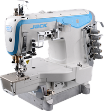 Промышленная швейная машина JACK K5-D-01GBX356 (364) плоскошовная трехниточная