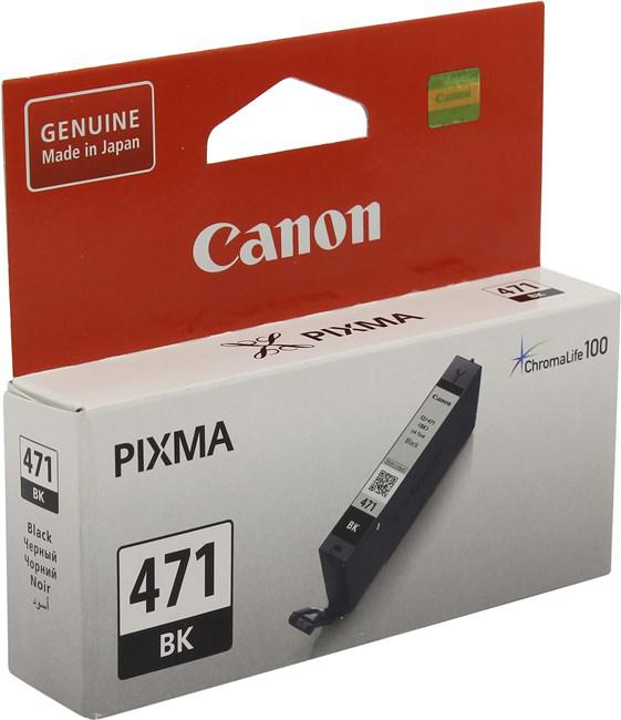 Картридж CLI-471Bk/ 0400C001 (для Canon PIXMA TS5040/ MG5740/ TS6040/ MG6840/ MG7740/ TS8040/ TS9040) чёрный