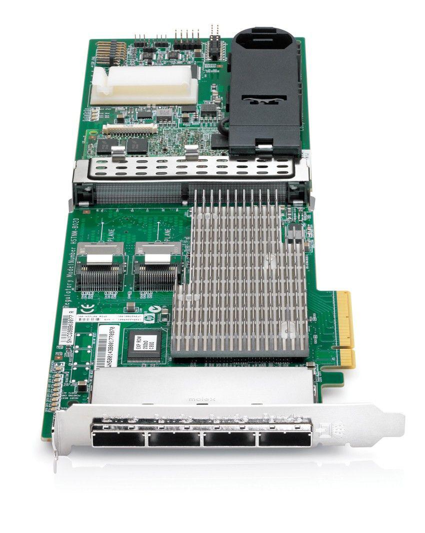 Контроллер 487204-B21 HP Smart Array P812/1G FBWC 2-ports Int/4-ports Ext PCIe x8 SAS - фото 2 - id-p73426874
