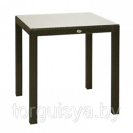13349 Садовый стол из ротанга Garden4you WICKER 73х73х71, коричневый, фото 2