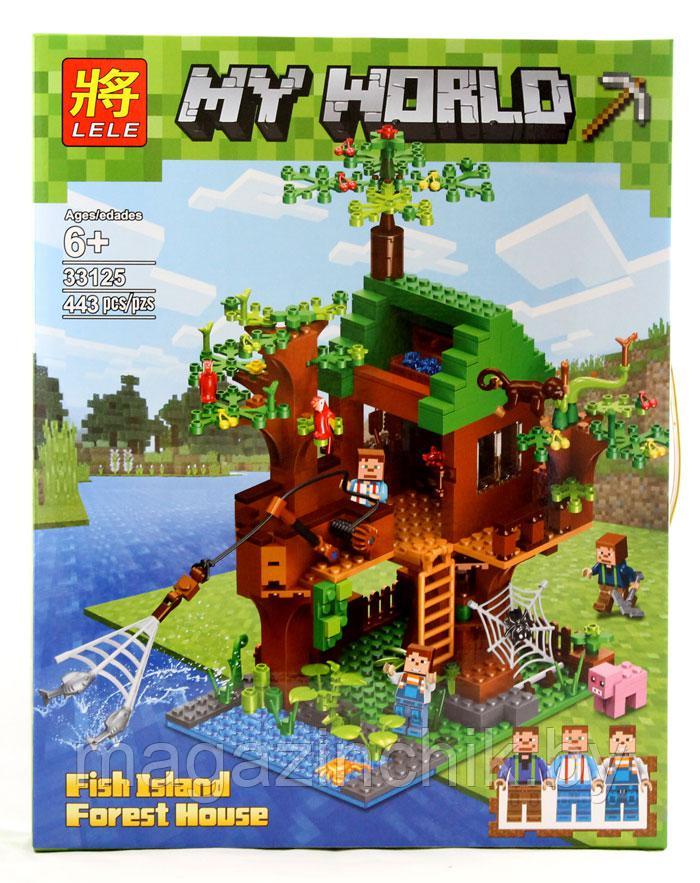 Конструктор Майнкрафт Minecraft Дом у реки, 63122, 443 дет. - фото 4 - id-p73434580