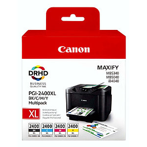 Набор картриджей PGI-2400XL/ 9257B004 (для Canon MAXIFY iB4040/ iB4140/ MB5040/ MB5140/ MB5340) C/ M/ Y/ Bk