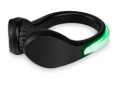 Светодиодный клип для обуви Usain, черный/светло-зеленый