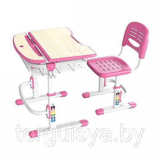 Детский комплект мебели Sundays C302-P, розовый (парта+стул) - фото 1 - id-p73440151