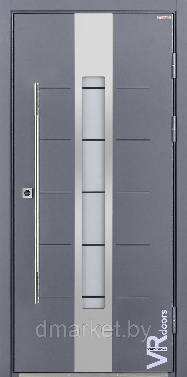 Дверь входная металлическая "Ваша рамка" Inox S-1