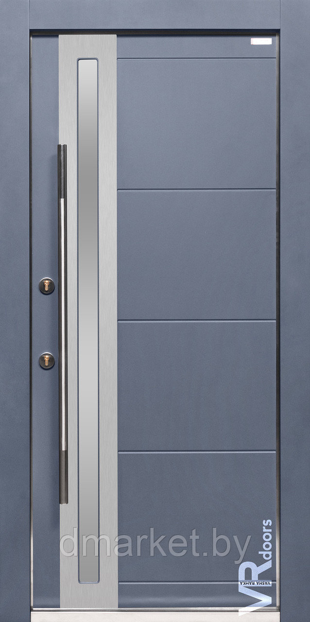 Дверь входная металлическая "Ваша рамка" Inox S-2