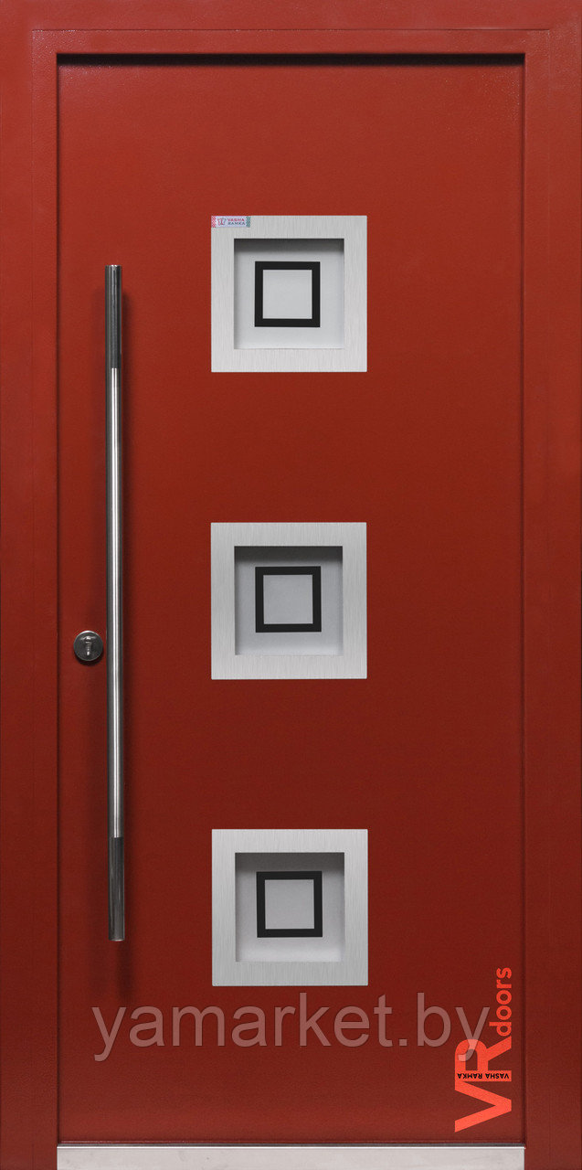 Дверь входная металлическая "Ваша рамка" Inox S-6 - фото 1 - id-p73441394