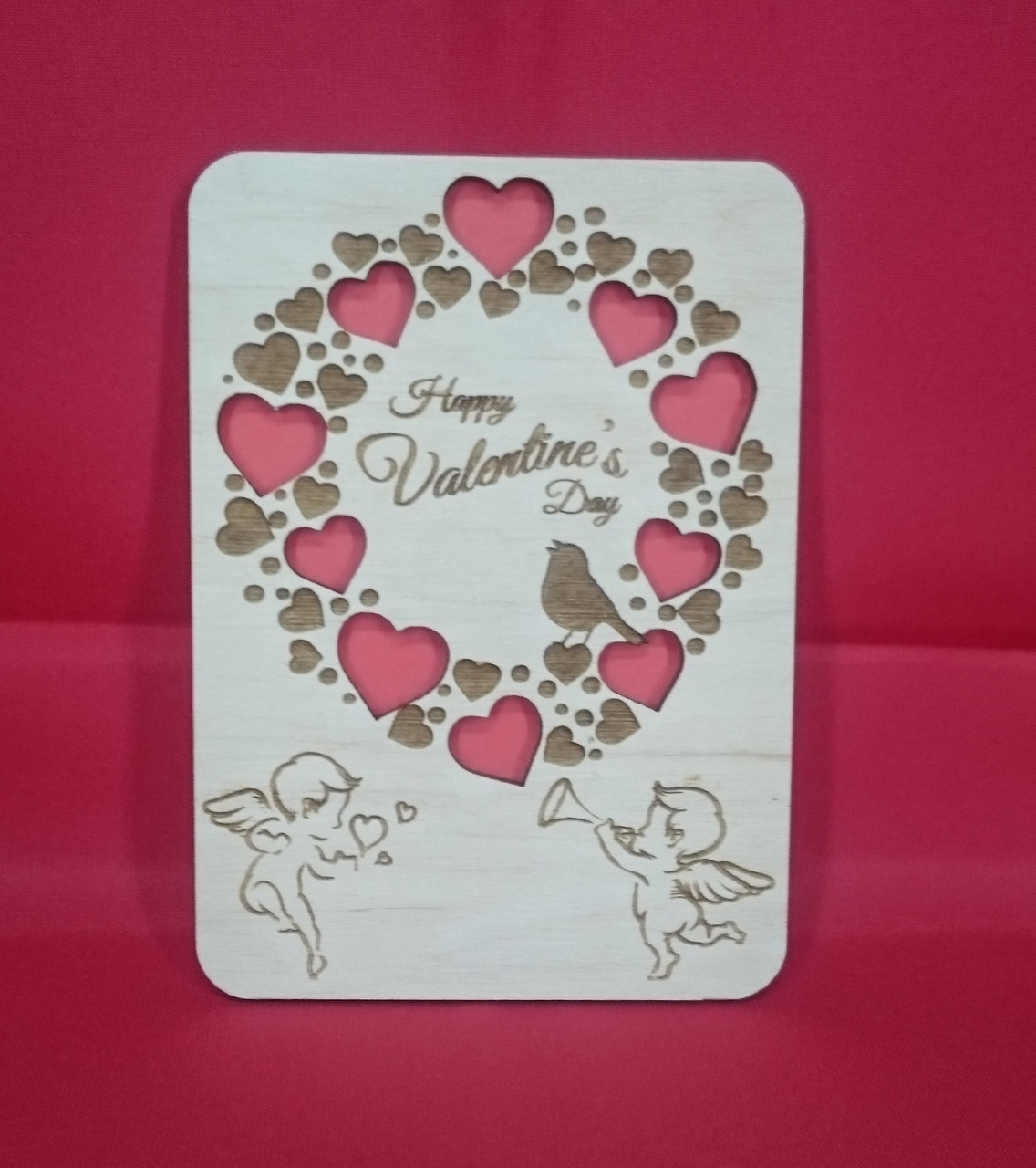 Открытка "Happy Valentine's day!" с купидонами и сердцами - фото 7 - id-p73491880