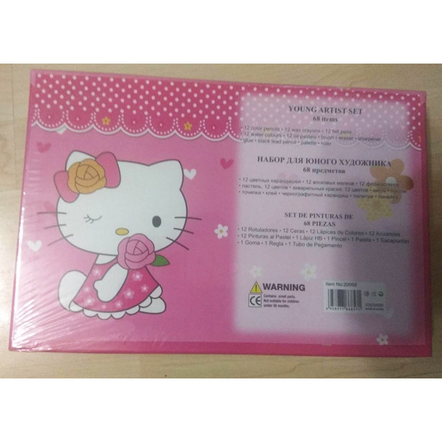 Набор для юного художника Art Set Hello Kitty 68 предметов в чемоданчике - фото 2 - id-p73503512