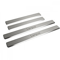 Накладки на пороги Lada Largus 2012-, нержавеющая сталь, 4 шт.