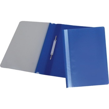 Папка-скоросшиватель А4 с прозрачной обложкой синяя (цена с НДС)