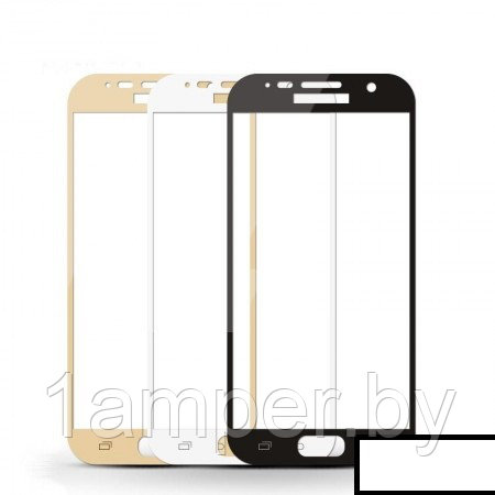 Стекло экрана Samsung Galaxy J7 2017/J730 Черное, бело-голубое