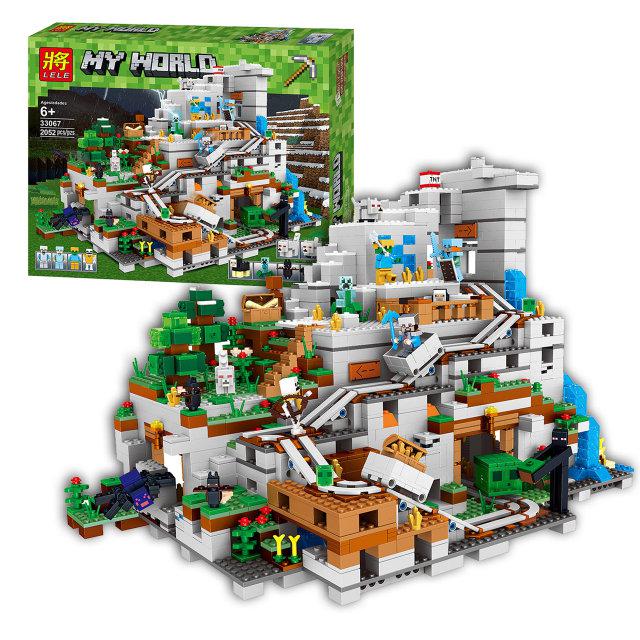 Конструктор Lele My World 33067 "Горная пещера " (аналог LEGO Minecraft 21137) 2052 детали - фото 1 - id-p73516572