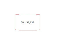 Этикетка картонная 58х38,735