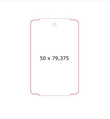 Этикетка картонная 50х79,375