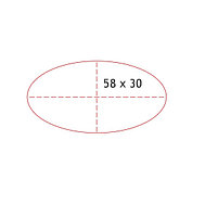 Этикетка самоклеющаяся 58х30
