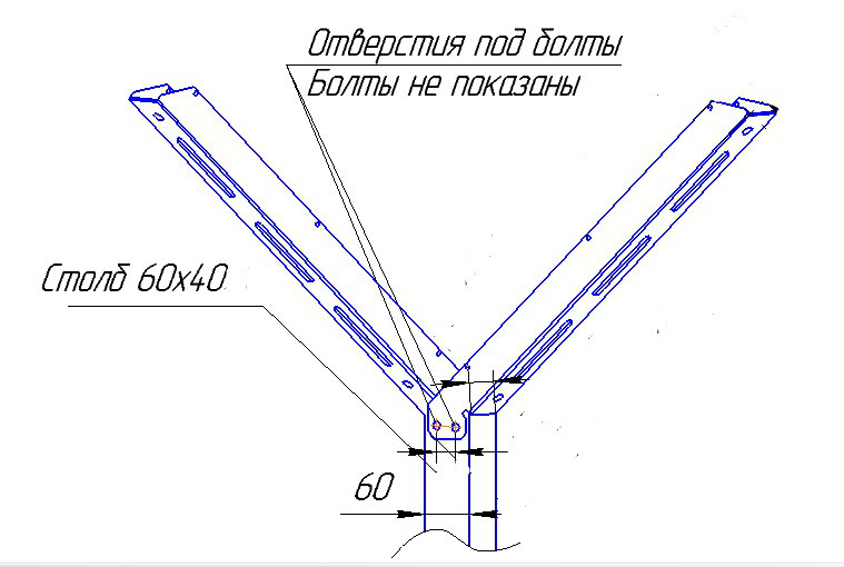 Кронштейн (держатель) для колючей проволоки Г-образный оцинкованный, полимерное покрытие - фото 2 - id-p73555005