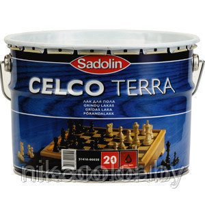 Лак паркетный Sadolin Celco Terra 90 гл 10л - фото 1 - id-p3227991