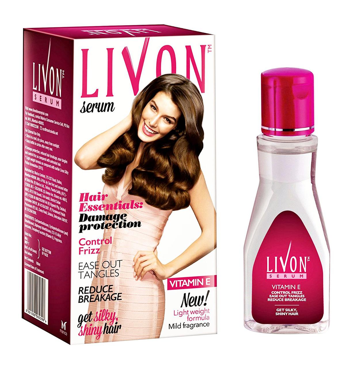 Сыворотка для волос Ливон (Marico Livon Serum), 100 мл - с витамином E - фото 1 - id-p73579453