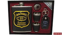 Подарочный набор Jack Daniels (фляга, воронка, 2 рюмки, брелок)