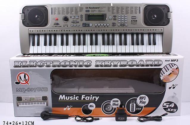 Синтезатор детский с микрофоном Electronic Keyboard MQ-807USB s - фото 1 - id-p73613944