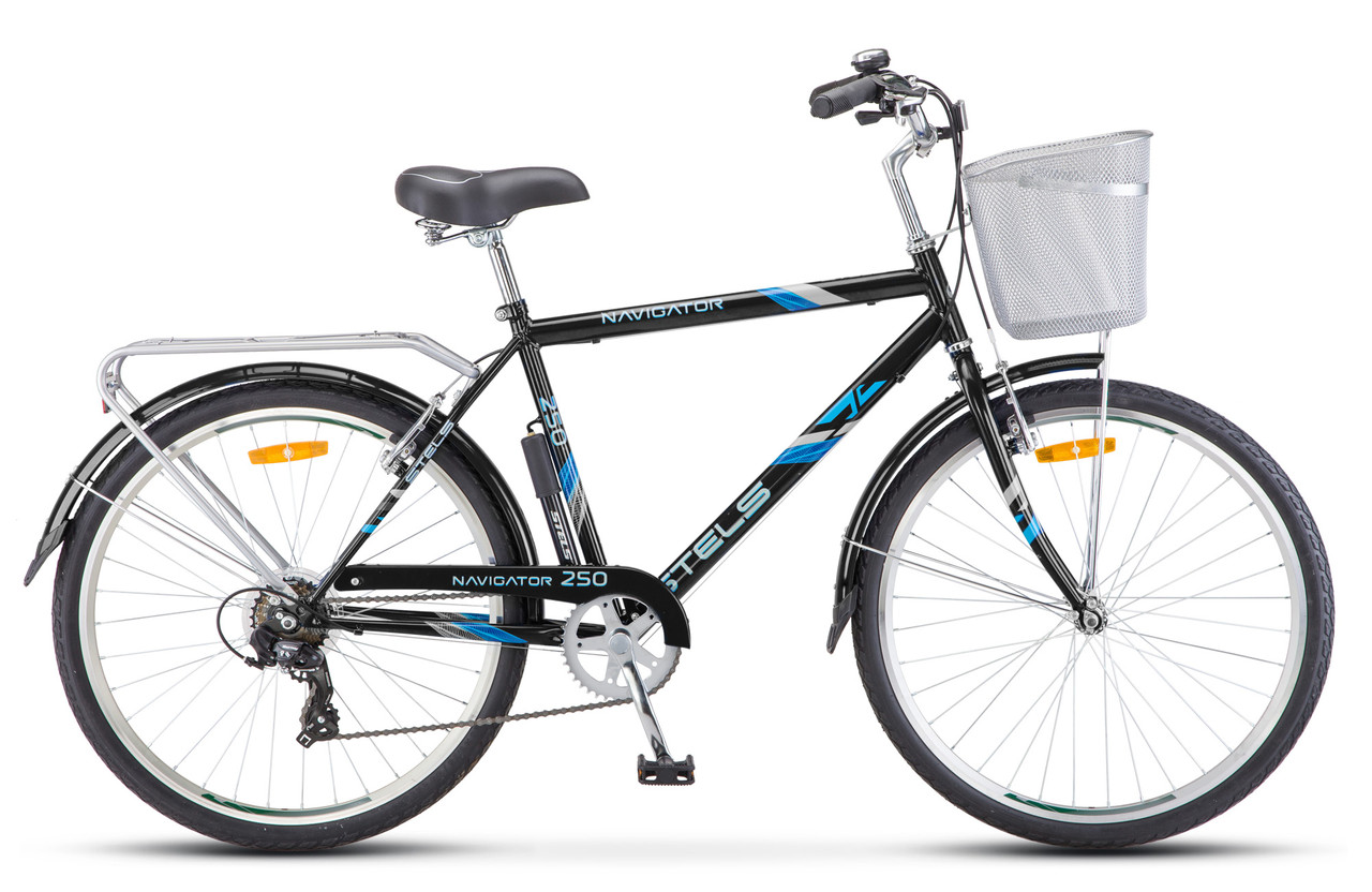 Stels navigator 250 Gent 26" Z010 чёрный дорожный велосипед