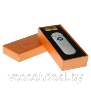 Зажигалка электронная с USB овальная в подарочной упаковке - фото 8 - id-p73118064