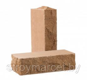 Кирпич полнотелый стандартный тычковый «Дикий камень» (КСЛБ3) - фото 1 - id-p73661103