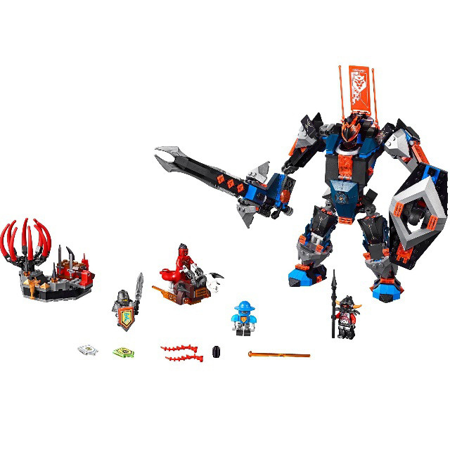 Конструктор Decool 8018 Future Knights Робот Черный рыцарь (аналог Lego Nexo Knights 70326) 531 деталь - фото 2 - id-p73663388