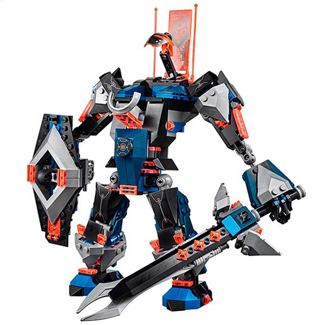 Конструктор Decool 8018 Future Knights Робот Черный рыцарь (аналог Lego Nexo Knights 70326) 531 деталь - фото 3 - id-p73663388