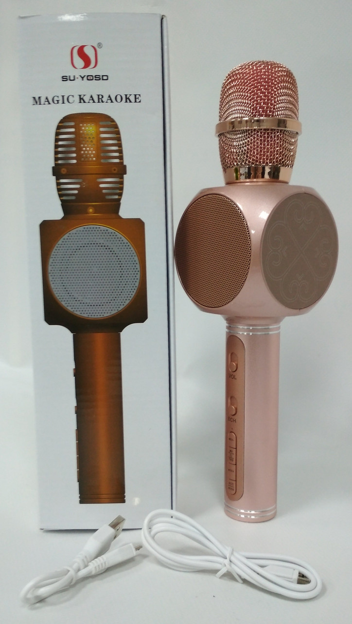 Портативная Колонка-Микрофон Magic Karaoke SU·YOSD YS-82 (Bluetooth, USB, TF, AUX) - фото 1 - id-p73665913