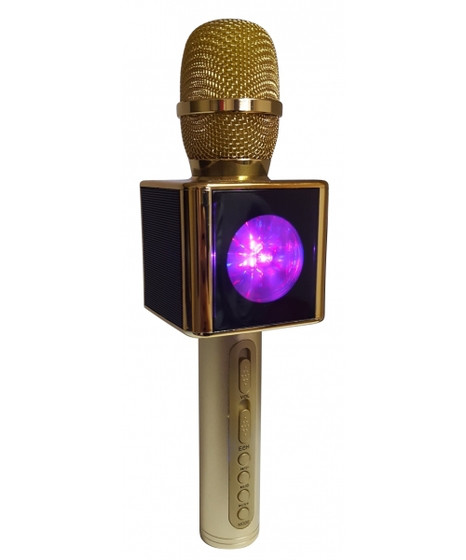 Беспроводной микрофон-караоке с встроенным динамиком Magic Karaoke Su Yosd YS-13 золотой - фото 1 - id-p73665944