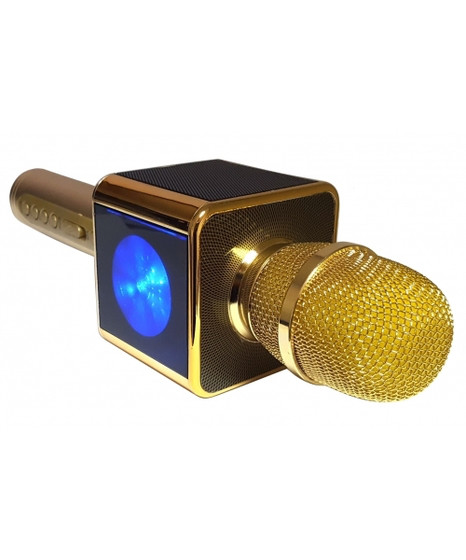 Беспроводной микрофон-караоке с встроенным динамиком Magic Karaoke Su Yosd YS-13 золотой - фото 2 - id-p73665944