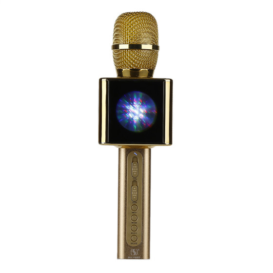 Беспроводной микрофон-караоке с встроенным динамиком Magic Karaoke Su Yosd YS-13 золотой - фото 4 - id-p73665944