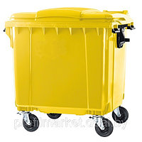 Пластиковый контейнер для мусора ESE  1100 л желтый. Германия. Цена с НДС, фото 1